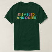 T-shirt Désactivé et queer (Design devant)
