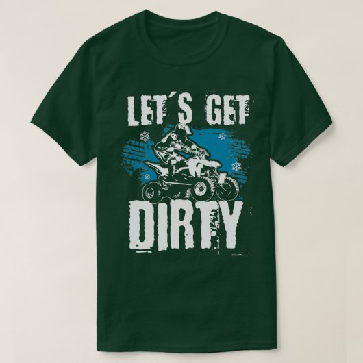 T-shirt désaltérer Quad ATV Quad pilote  (Design devant)