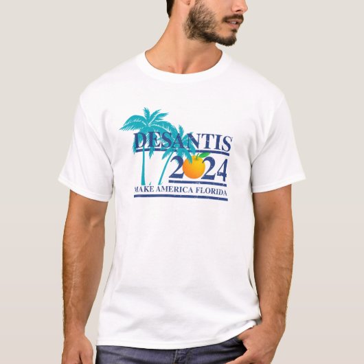 T-shirt Desantis 2024 Make America Florida - Hommes, Femme (Devant)