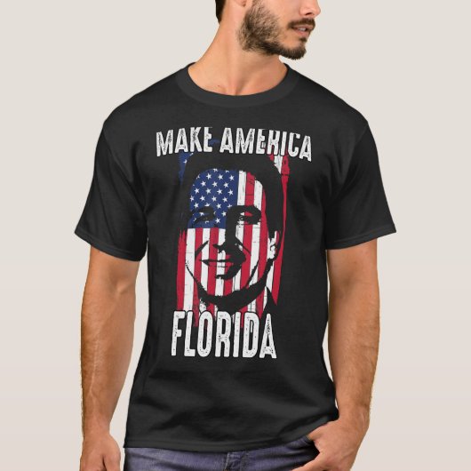 T-shirt DeSantis 2024 Make America Florida Ron DeSantis 20 (Devant)