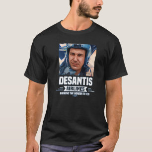 T-shirt Desantis Airline vous apporte la frontière Martha