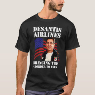 T-shirt Desantis Airline vous apporte la frontière Martha