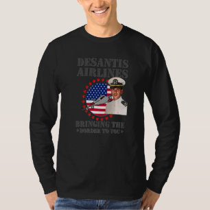 T-shirt Desantis Airline vous apporte la frontière Martha