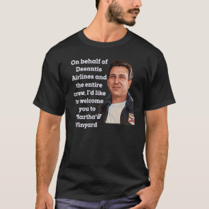 T-shirt Desantis Airline vous apporte la frontière Martha
