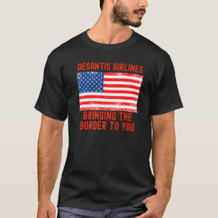 T-shirt DeSantis Airlines Marthas Vineyard Mème Drapeau U