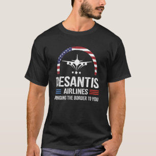 T-shirt Desantis Airlines Vintage Tee Apporte La Frontière