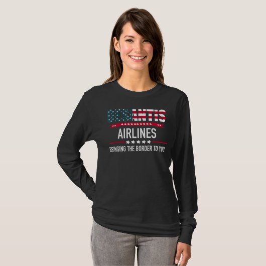 T-shirt Desantis Airlines Vous Apporte La Frontière Ameri (Devant entier)