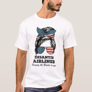 T-shirt Desantis Airlines Vous Met La Frontière À L'Ennui