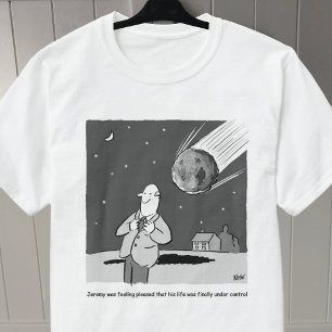 T-shirt Désastre drôle de météore frappant la Terre