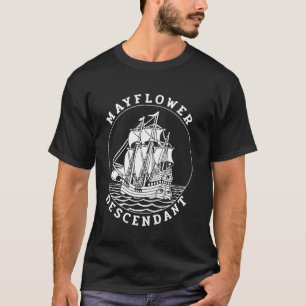 T-shirt Descendant de Mayflower