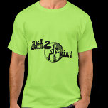 T-shirt Descendre 2 vinyle funky clubing green black tee<br><div class="desc">T-shirt au logo noir unique. Les lectures descendent 2 vinyles. Idéal pour les amateurs de vinyle et les clubbers d'école / skool et DJ's.</div>