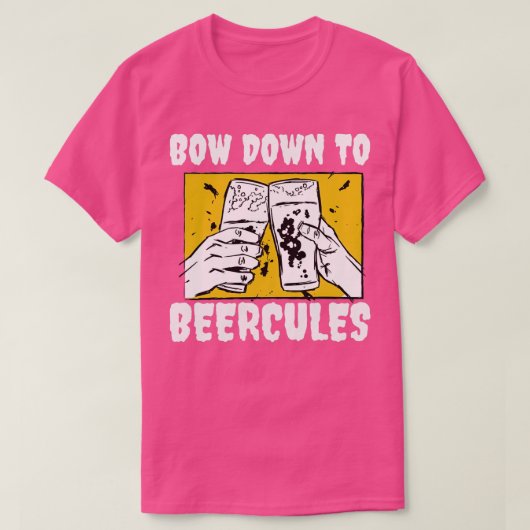 T-shirt Descendre À Beercules (Design devant)
