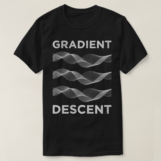 T-shirt Descente de dégradé 1 (Design devant)