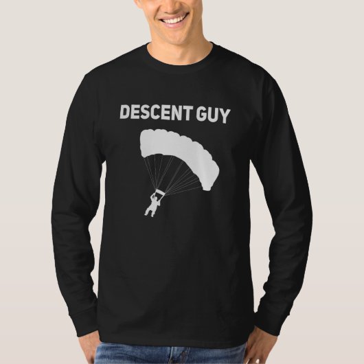 T-shirt Descente Guy Skydiver Parachutisme (Devant)