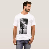 T-shirt d'esclave blanc avec motif (Devant entier)