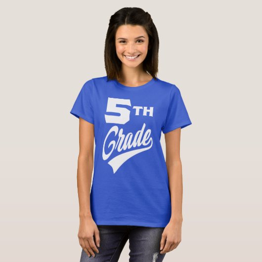 T-shirt Description de 5e année (Devant entier)