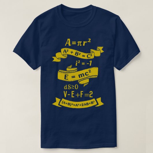 T-shirt Description mathématique (Design devant)