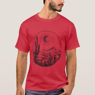 T-shirt Desert Cactus Plants Adventure Arizona Cactus Scen