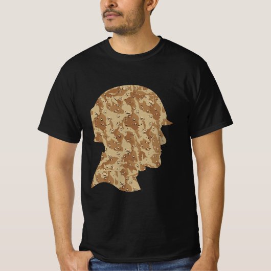 T-shirt Desert Camouflage Soldier with Helmet (Devant)