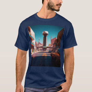 T-shirt Desert City Mid Century Rétro Futurisme Futurisme