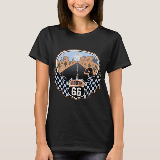 T-shirt Désert de l'itinéraire 66 (Devant)