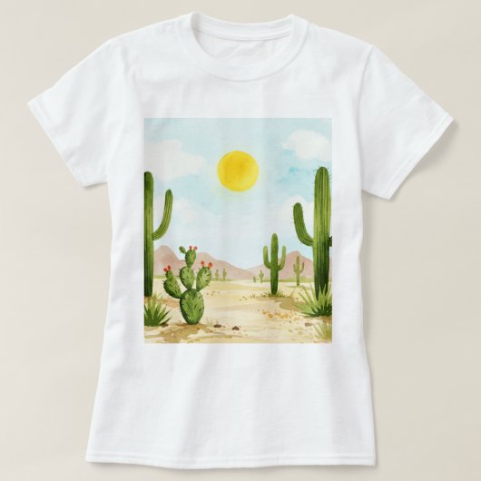 T-shirt Desert landscape (Design devant)