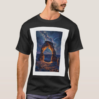 T-shirt Désert Nuit Ciel Arche délicate Tee