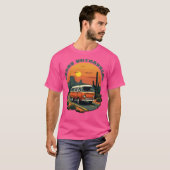 T-shirt Desert Road Sunset Camper Van (Devant entier)