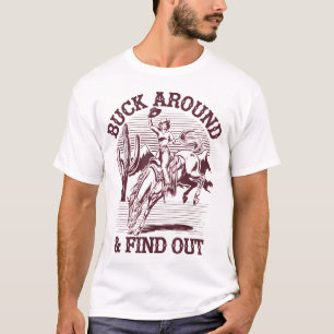 T-shirt Desert Western Cowboy Buck Autour Et Découvrez