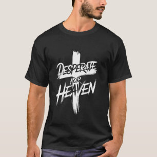 T-shirt Désespéré de ciel en blanc