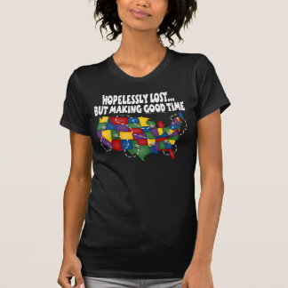 T-shirt Désespérément perdu…. T foncé