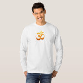 T-shirt Design à double face Om Mantra Symbole Yoga Hommes (Devant entier)