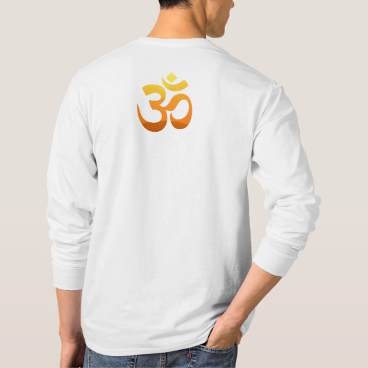 T-shirt Design à double face Om Mantra Symbole Yoga Hommes (Dos)