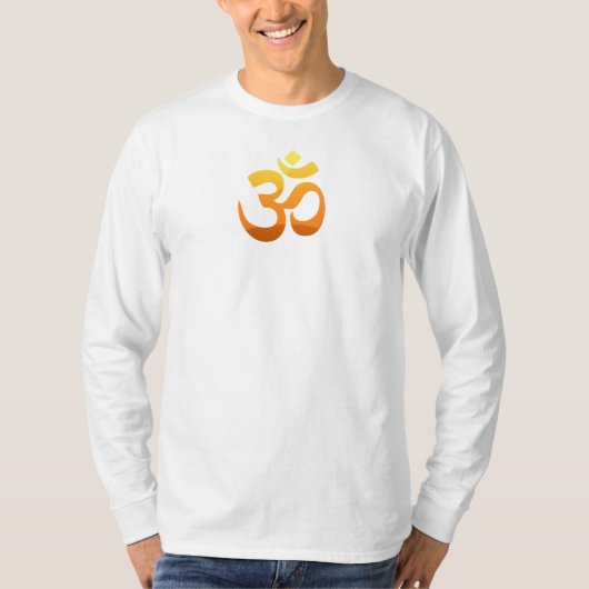 T-shirt Design à double face Om Mantra Symbole Yoga Hommes (Devant)