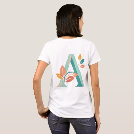 T-shirt design "A" en gras - Faites une déclaratio (Dos entier)