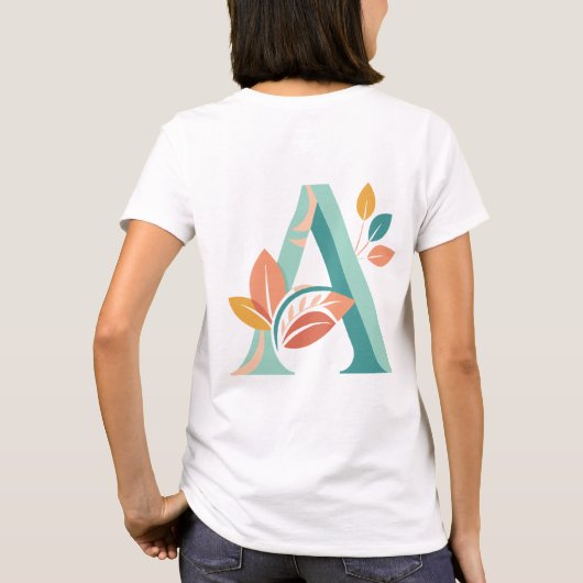 T-shirt design "A" en gras - Faites une déclaratio (Dos)