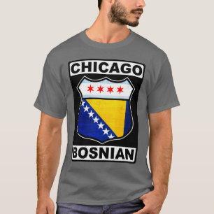 T-shirt design américain bosniaque de Chicago