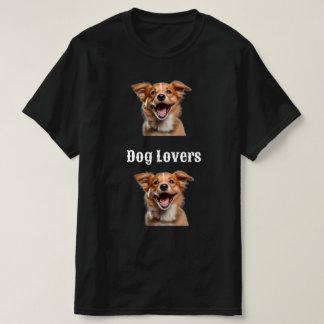 T-Shirt Design-Amoureux de les chiens.
