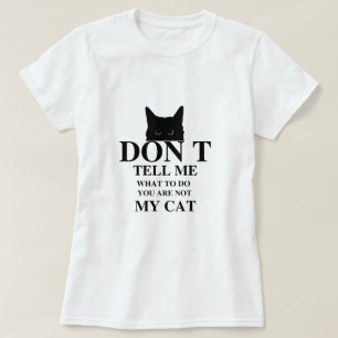 T-shirt design amusant pour texte de chat   Contour ludiqu
