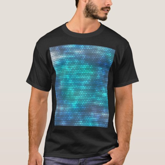 T-shirt Design arrière - plan bleu abstrait créatif. (Devant)