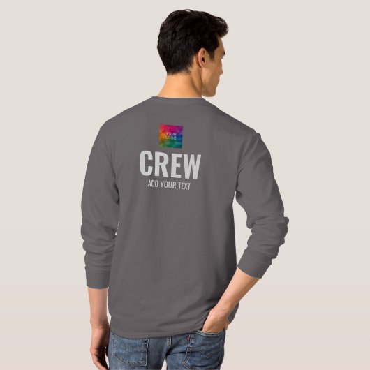 T-shirt Design avant pour les hommes Imprimer l'équipage à (Dos entier)