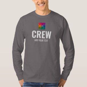 T-shirt Design avant pour les hommes Imprimer l'équipage à