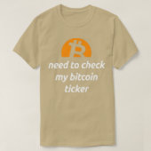 T-shirt Design Bitcoin Ticker (Design devant)