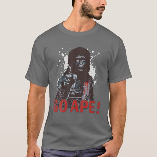 T-shirt Design Black Arts Monkey Et Citations Film Series  (Devant)
