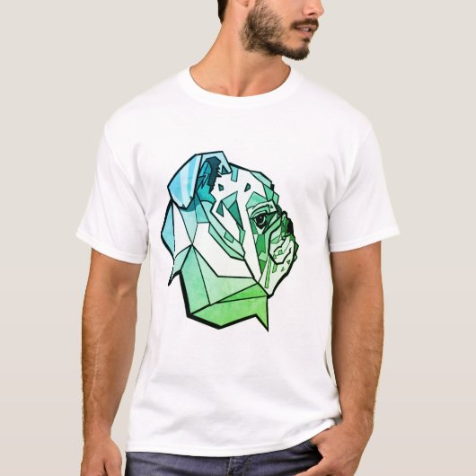 T-shirt Design Bulldog Greenleaf (Devant)
