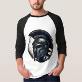 T-shirt design casque de guerrier classique (Devant)