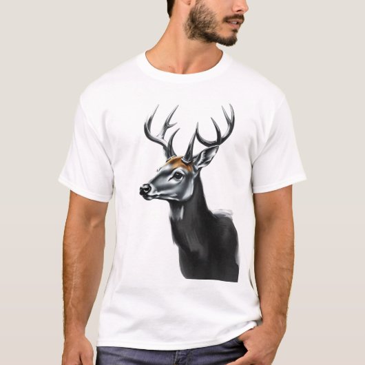 t-shirt design cerf 5 (Devant)