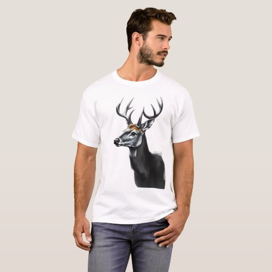 t-shirt design cerf 5 (Devant entier)