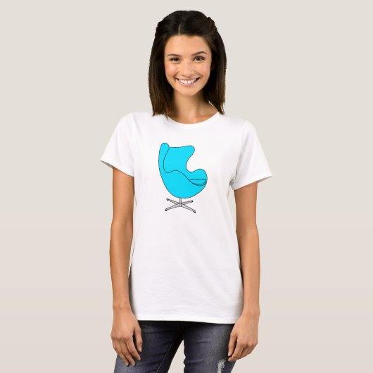 T-shirt Design chaise d'oeuf classique - 32 couleurs T-shi (Devant entier)