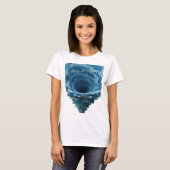 T-shirt Design Chic Argent BLUE TORNADO (Devant entier)